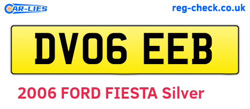 DV06EEB are the vehicle registration plates.