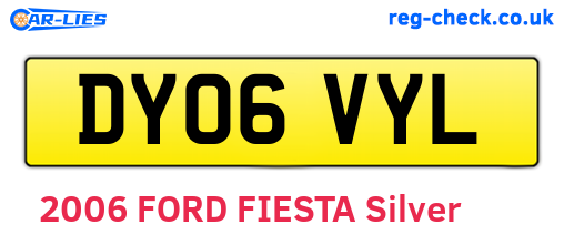 DY06VYL are the vehicle registration plates.