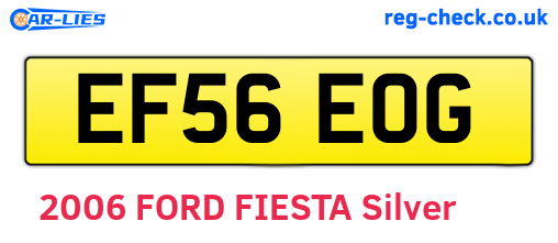 EF56EOG are the vehicle registration plates.