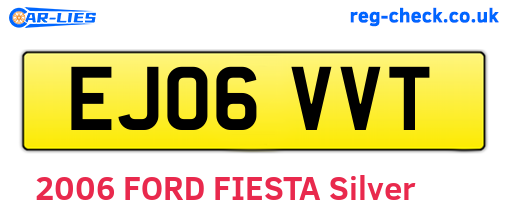 EJ06VVT are the vehicle registration plates.