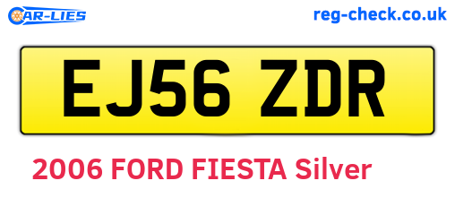 EJ56ZDR are the vehicle registration plates.