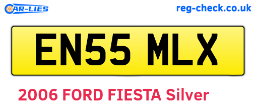 EN55MLX are the vehicle registration plates.