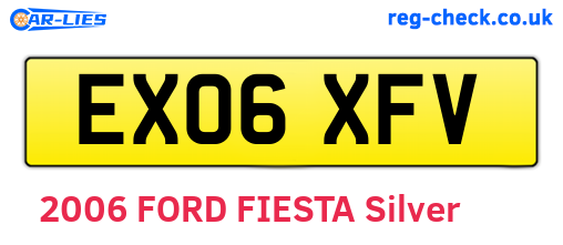 EX06XFV are the vehicle registration plates.