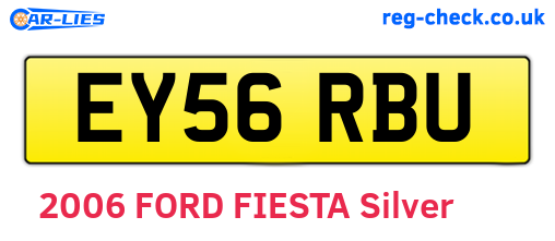 EY56RBU are the vehicle registration plates.