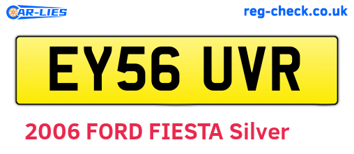 EY56UVR are the vehicle registration plates.