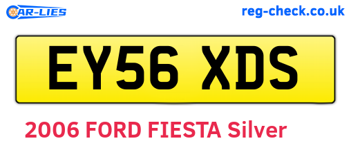 EY56XDS are the vehicle registration plates.