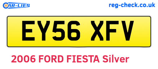 EY56XFV are the vehicle registration plates.