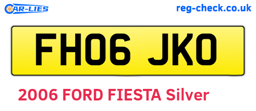 FH06JKO are the vehicle registration plates.