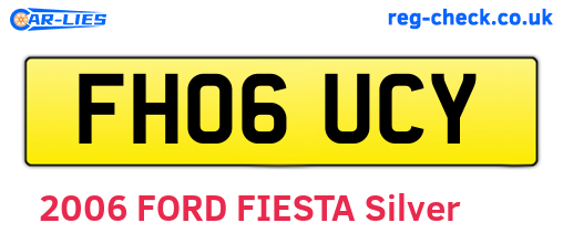 FH06UCY are the vehicle registration plates.
