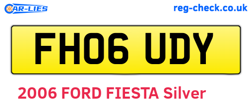 FH06UDY are the vehicle registration plates.