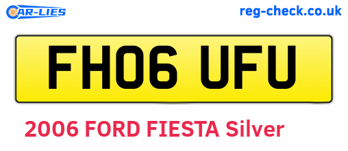FH06UFU are the vehicle registration plates.
