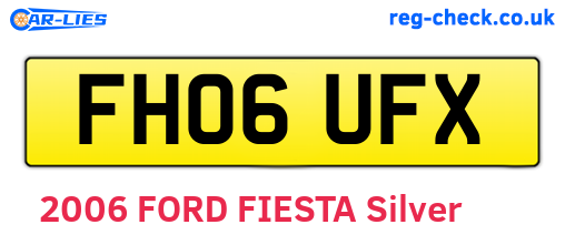 FH06UFX are the vehicle registration plates.