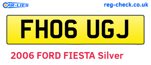 FH06UGJ are the vehicle registration plates.