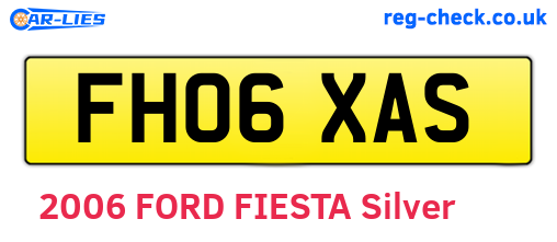 FH06XAS are the vehicle registration plates.