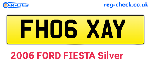 FH06XAY are the vehicle registration plates.
