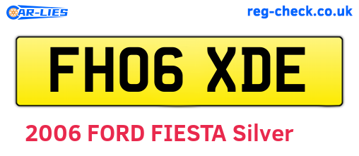 FH06XDE are the vehicle registration plates.