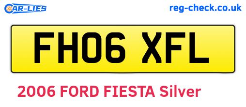 FH06XFL are the vehicle registration plates.