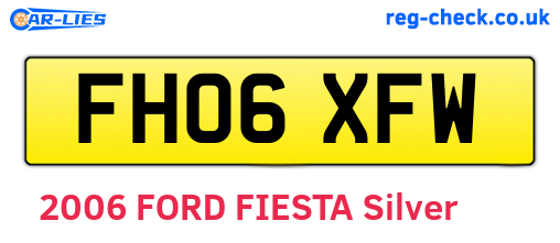 FH06XFW are the vehicle registration plates.