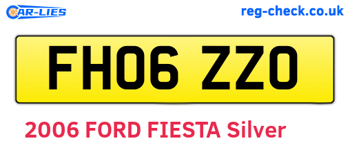 FH06ZZO are the vehicle registration plates.