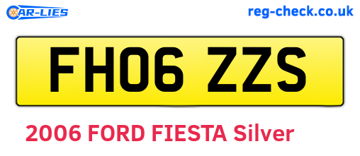 FH06ZZS are the vehicle registration plates.
