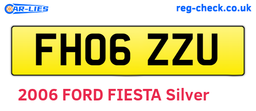 FH06ZZU are the vehicle registration plates.