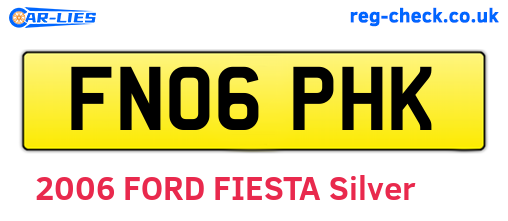 FN06PHK are the vehicle registration plates.