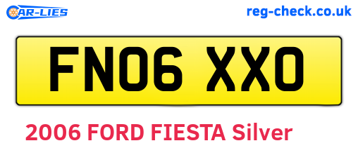 FN06XXO are the vehicle registration plates.