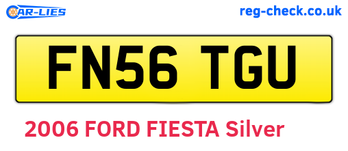 FN56TGU are the vehicle registration plates.