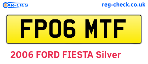 FP06MTF are the vehicle registration plates.