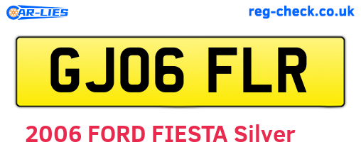 GJ06FLR are the vehicle registration plates.