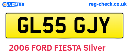 GL55GJY are the vehicle registration plates.