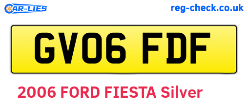 GV06FDF are the vehicle registration plates.