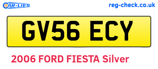 GV56ECY are the vehicle registration plates.