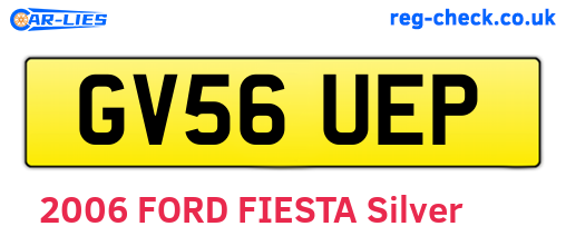 GV56UEP are the vehicle registration plates.