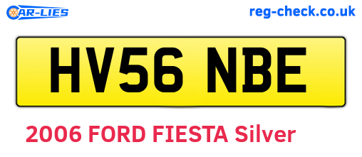 HV56NBE are the vehicle registration plates.
