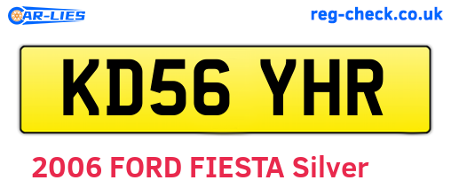 KD56YHR are the vehicle registration plates.