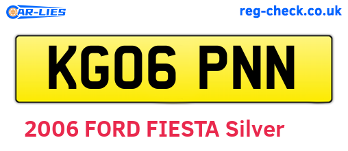 KG06PNN are the vehicle registration plates.