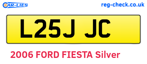L25JJC are the vehicle registration plates.