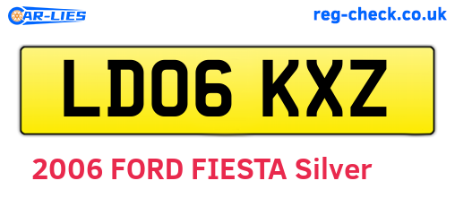 LD06KXZ are the vehicle registration plates.