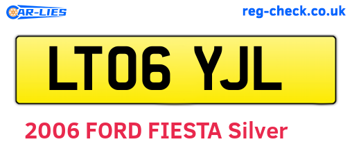 LT06YJL are the vehicle registration plates.
