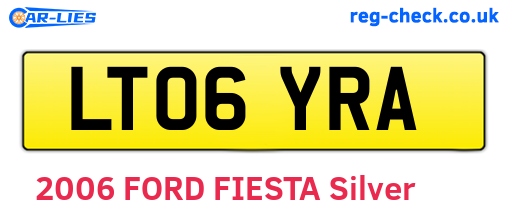 LT06YRA are the vehicle registration plates.