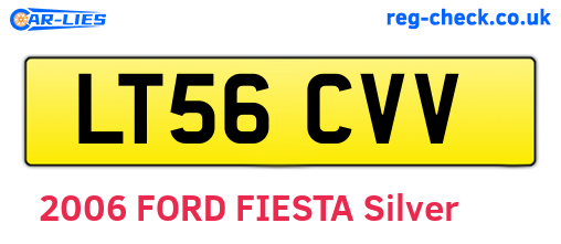 LT56CVV are the vehicle registration plates.