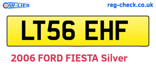 LT56EHF are the vehicle registration plates.