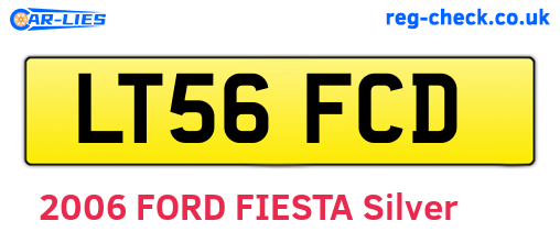 LT56FCD are the vehicle registration plates.