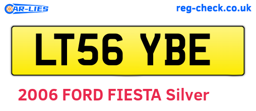LT56YBE are the vehicle registration plates.