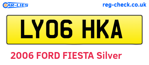 LY06HKA are the vehicle registration plates.