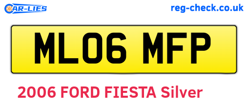 ML06MFP are the vehicle registration plates.