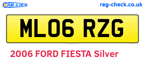 ML06RZG are the vehicle registration plates.