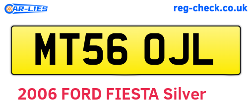 MT56OJL are the vehicle registration plates.