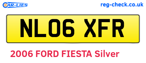 NL06XFR are the vehicle registration plates.